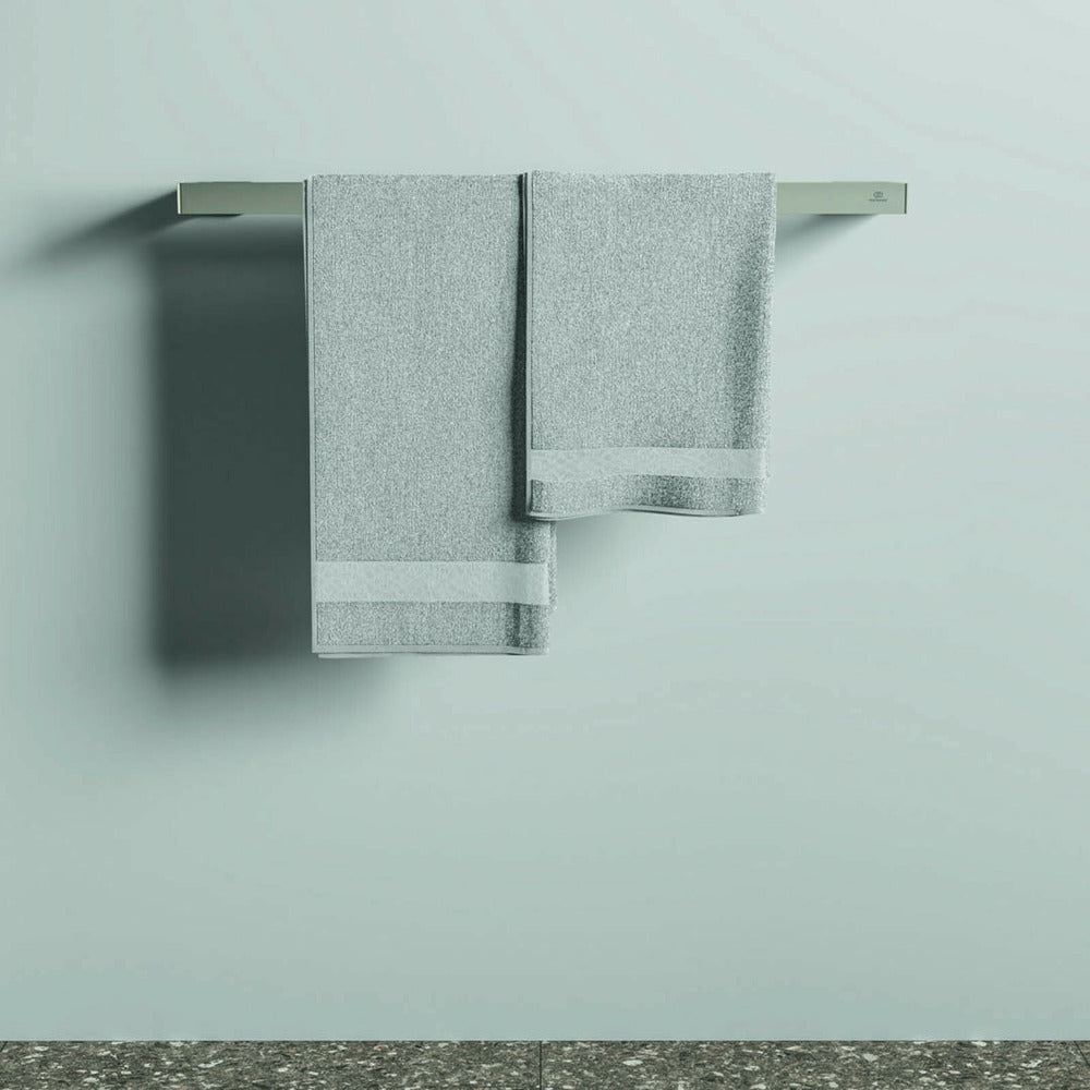 Двойна стойка за хавлии Ideal Standard Atelier Conca 60 см сребрист Silver Storm