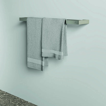 Двойна стойка за хавлии Ideal Standard Atelier Conca 60 см сребрист Silver Storm