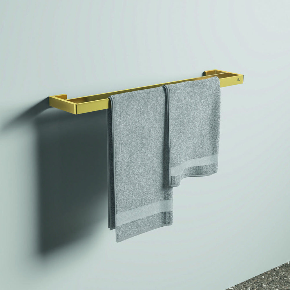 Двумодулна стойка за кърпи Ideal Standard Atelier Conca 60 см матово злато