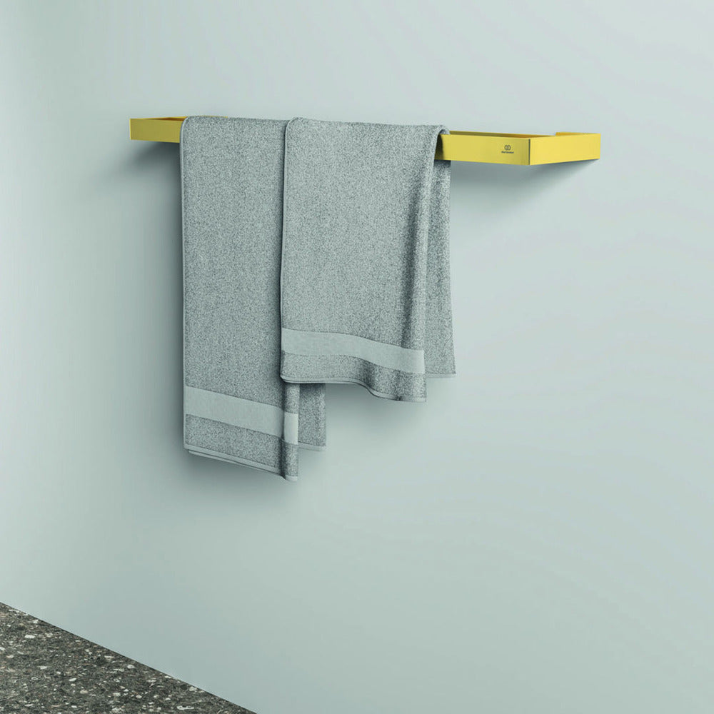 Двумодулна стойка за кърпи Ideal Standard Atelier Conca 60 см матово злато