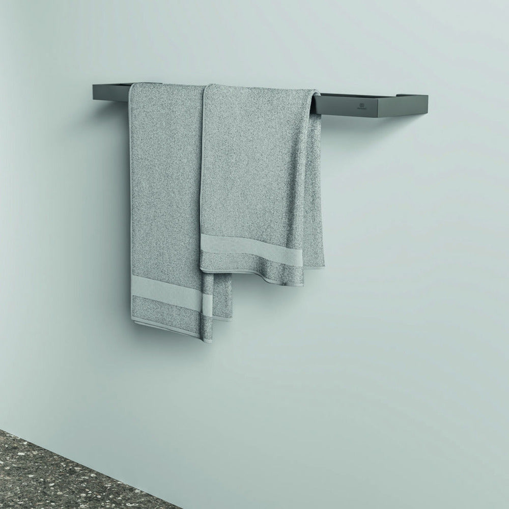 Двуслойна кърпа стойка Ideal Standard Atelier Conca 60 см сив Magnetic Grey