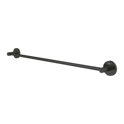 Matte black towel bar Grohe Essentials 60 cm