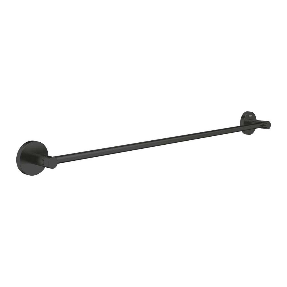 Matte black towel bar Grohe Essentials 60 cm