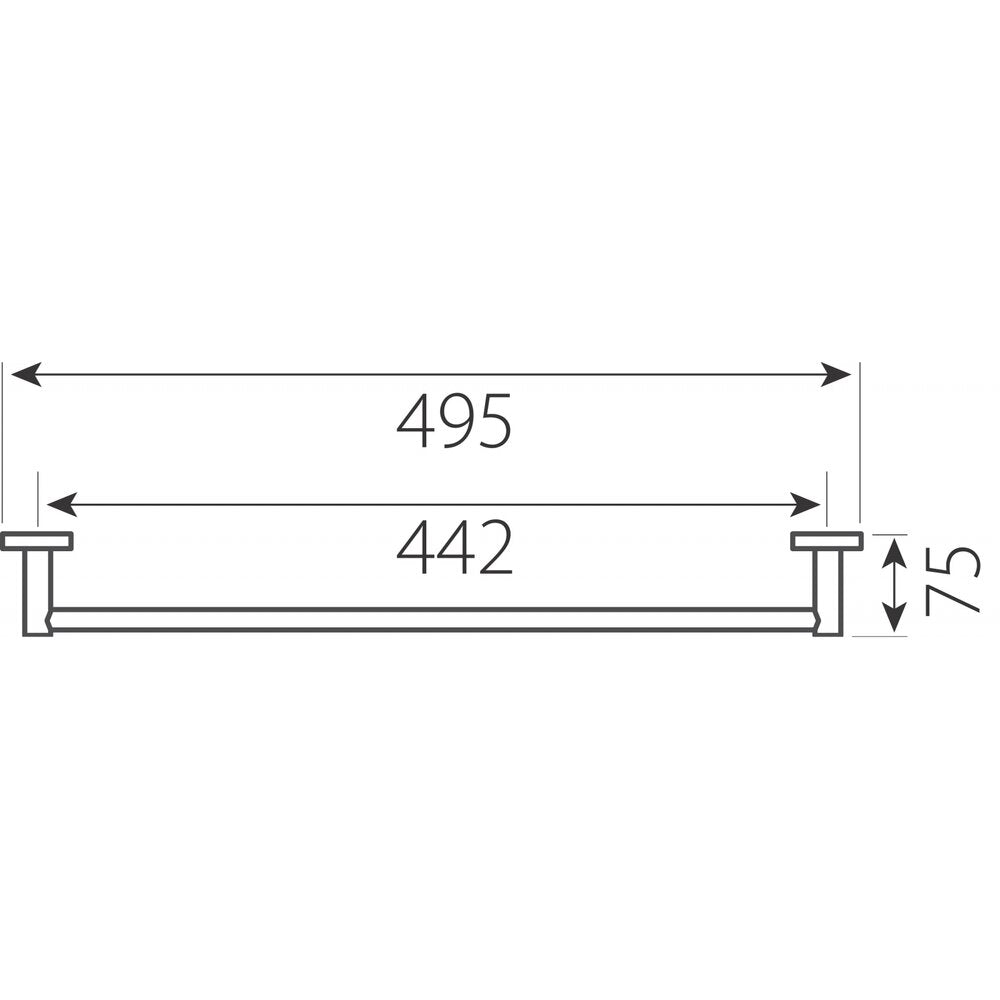 Ferro Grace 45 cm Chrome Towel Bar