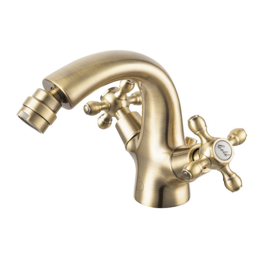 Bidet Mixer FDesign Lacrima Double-Lever Brushed Bronze