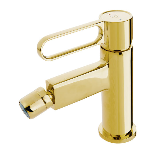 FDesign Zaffiro Bidet Faucet Glossy Gold Single-Handle