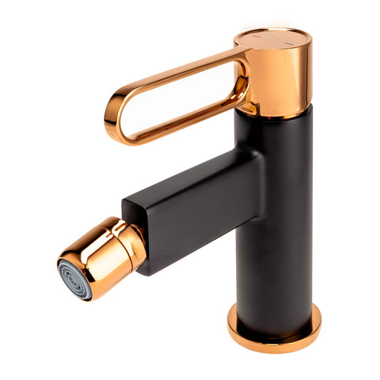 FDesign Zaffiro Bidet Faucet Black - Rose Gold Single-Handle