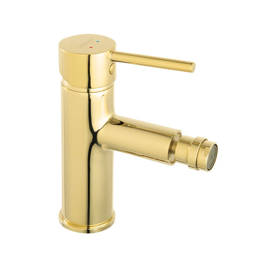 Ferro Fiesta Glossy Gold Bidet Faucet with Automatic Valve