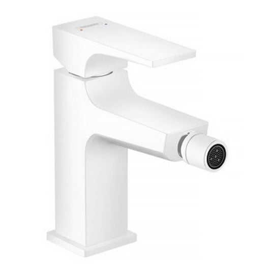 Батерия за биде Hansgrohe Metropol с Push-Open вентил, бяла мат.