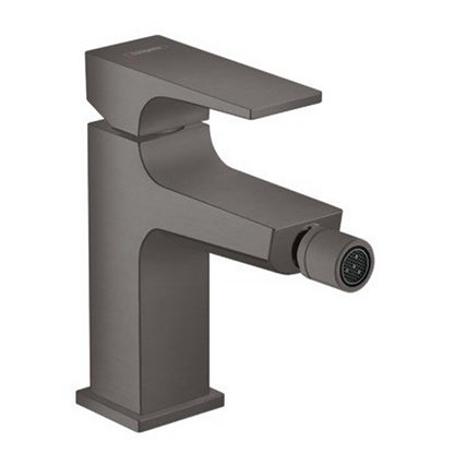 Батерия за биде Hansgrohe Metropol с Push-Open вентил черна - хром мат