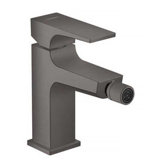 Батерия за биде Hansgrohe Metropol с Push-Open вентил черна - хром мат