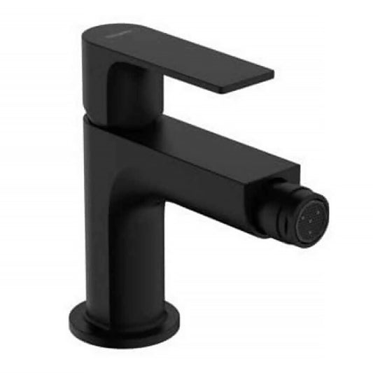 Смесител за биде Hansgrohe Rebris E черен мат с Pop-Up вентил