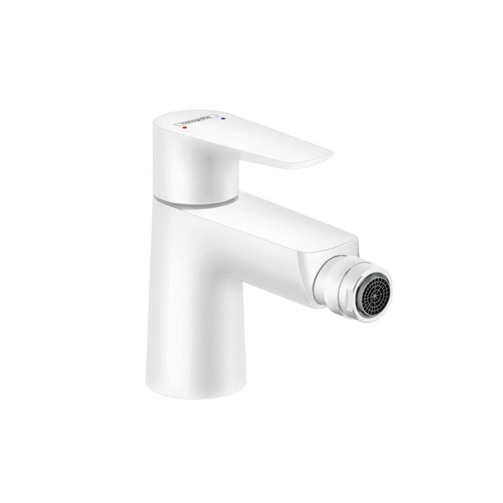 Батерия биде Hansgrohe Talis E с вентил Pop-Up бяло мат