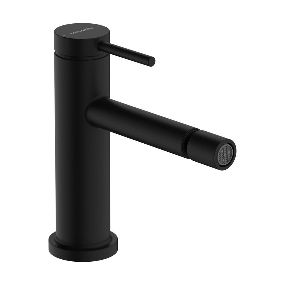 Смесител за биде Hansgrohe Tecturis S с един лост, матово черно покритие с Pop-Up вентил