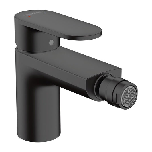 Hansgrohe Vernis Blend Single-Lever Bidet Faucet Matte Black with Pop-Up Waste
