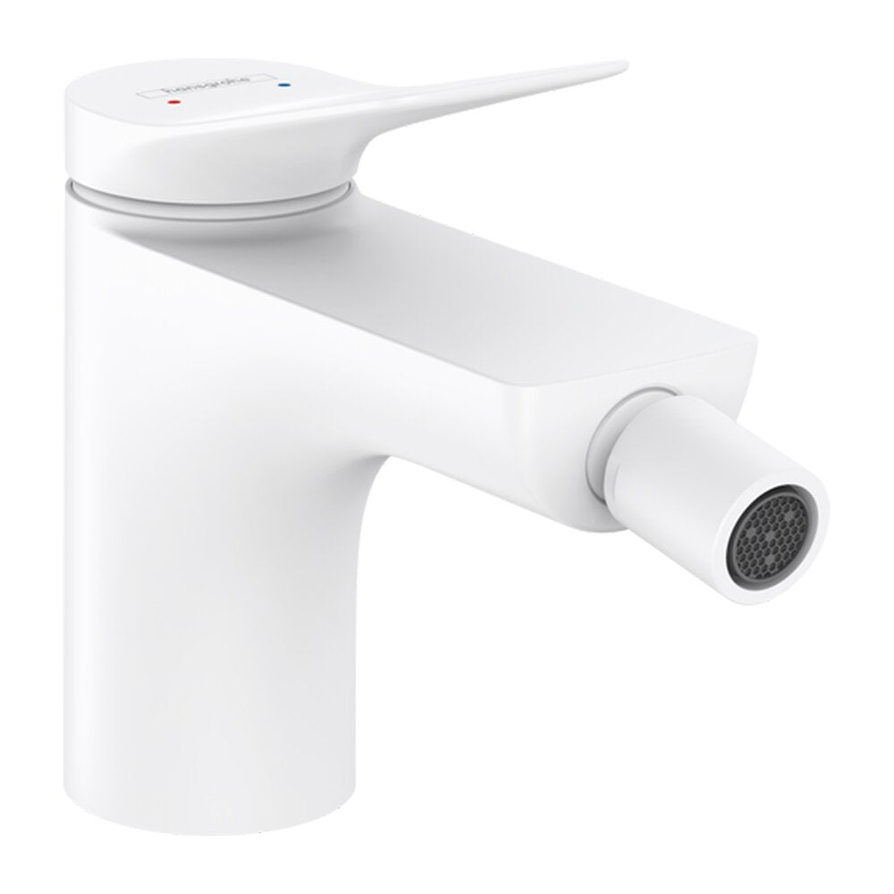 Батерия за биде Hansgrohe Vivenis с Pop-Up вентил в бяло матово