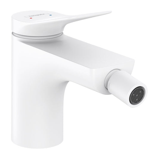 Батерия за биде Hansgrohe Vivenis с Pop-Up вентил в бяло матово
