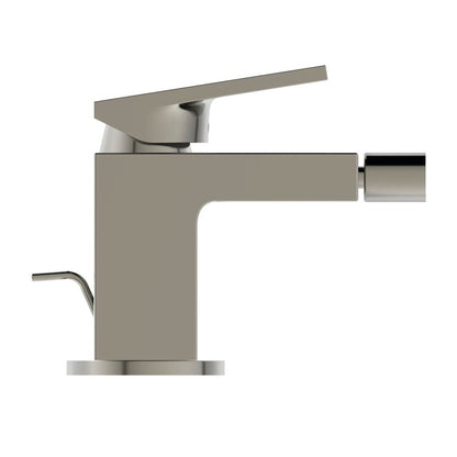Батерия биде Ideal Standard Atelier Extra сребрист Silver Storm с вентил Pop-Up