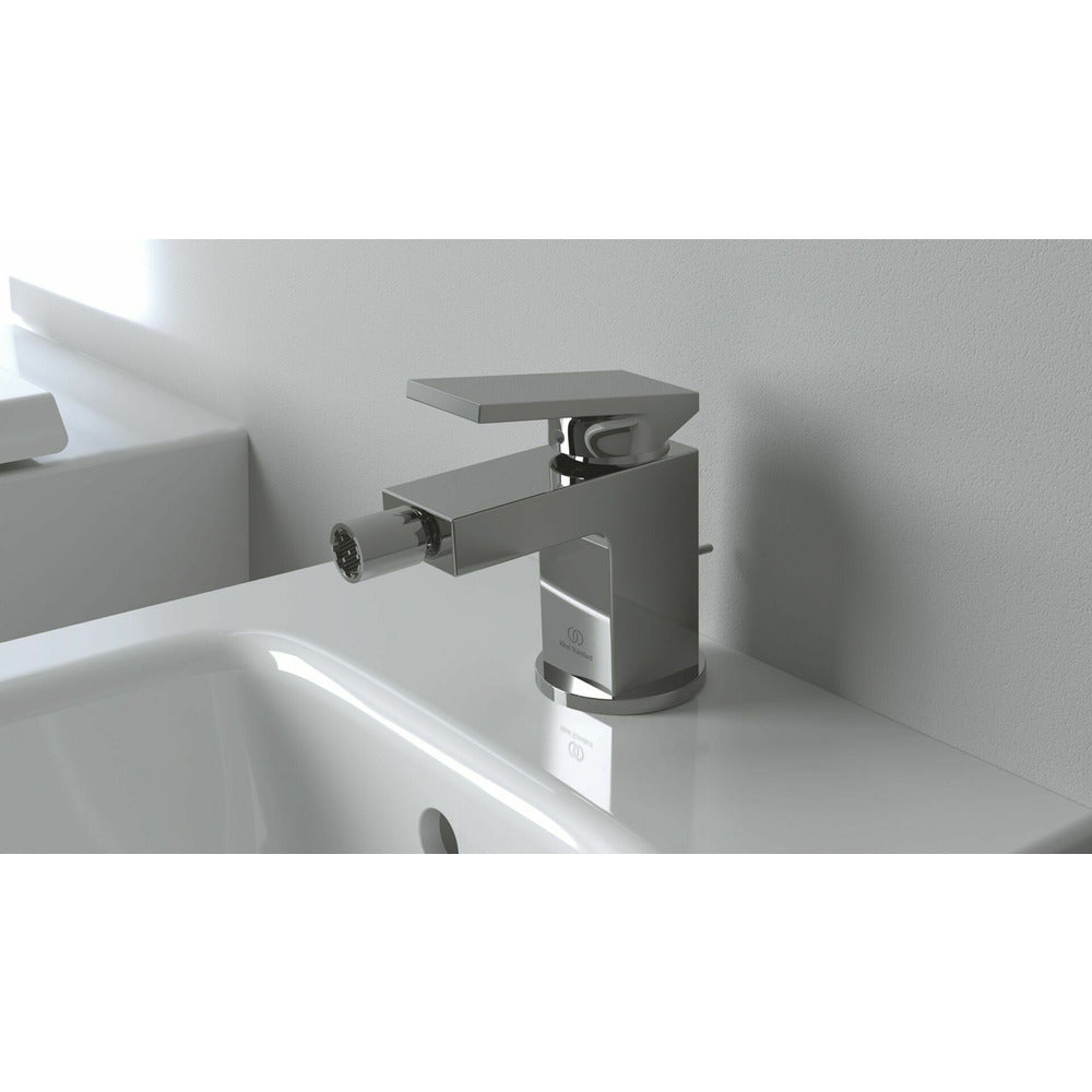 Батерия биде Ideal Standard Atelier Extra сиво Magnetic Grey с вентил Pop-Up