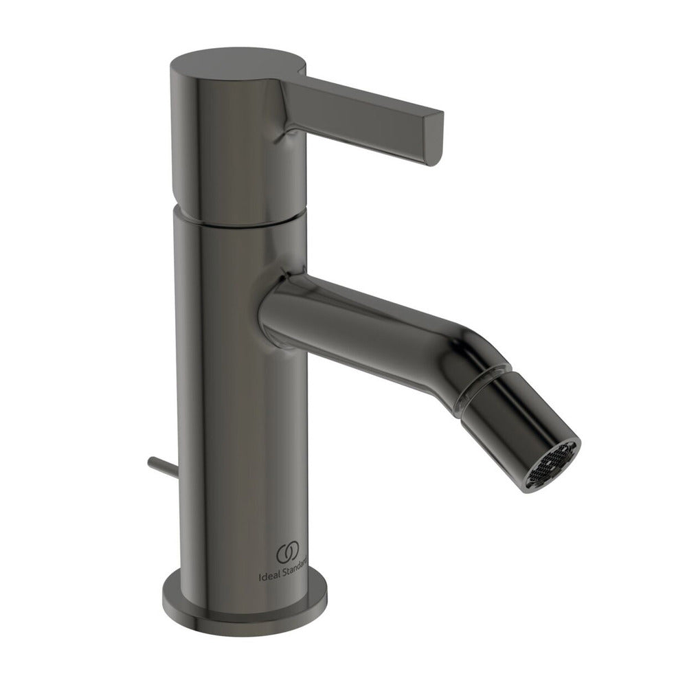 Ideal Standard Atelier Joy Bidet Mixer Magnetic Grey with Pop-Up Waste