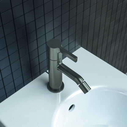 Ideal Standard Atelier Joy Bidet Mixer Magnetic Grey with Pop-Up Waste