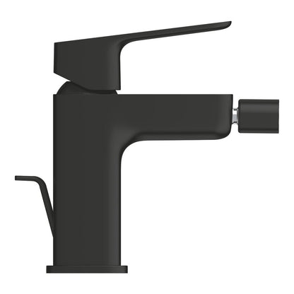 Батерия за биде Grohe Cubeo с поп-ъп клапан в черен мат