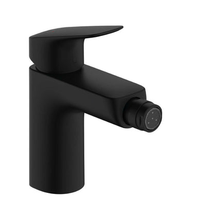 Single-lever bidet mixer matte black Hansgrohe Logis