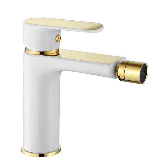 Rea Bloom White - Gold Single-Handle Bidet Faucet