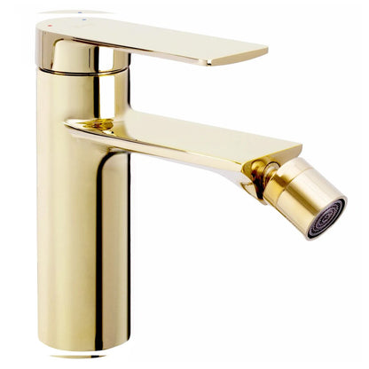 Rea Storm Glossy Gold Single-Lever Bidet Mixer