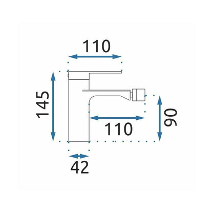 Titanium Bidet Faucet Rea Storm
