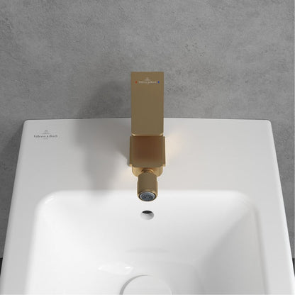 Батерия за биде Villeroy&Boch Architectura Square с монокоманда златно матово