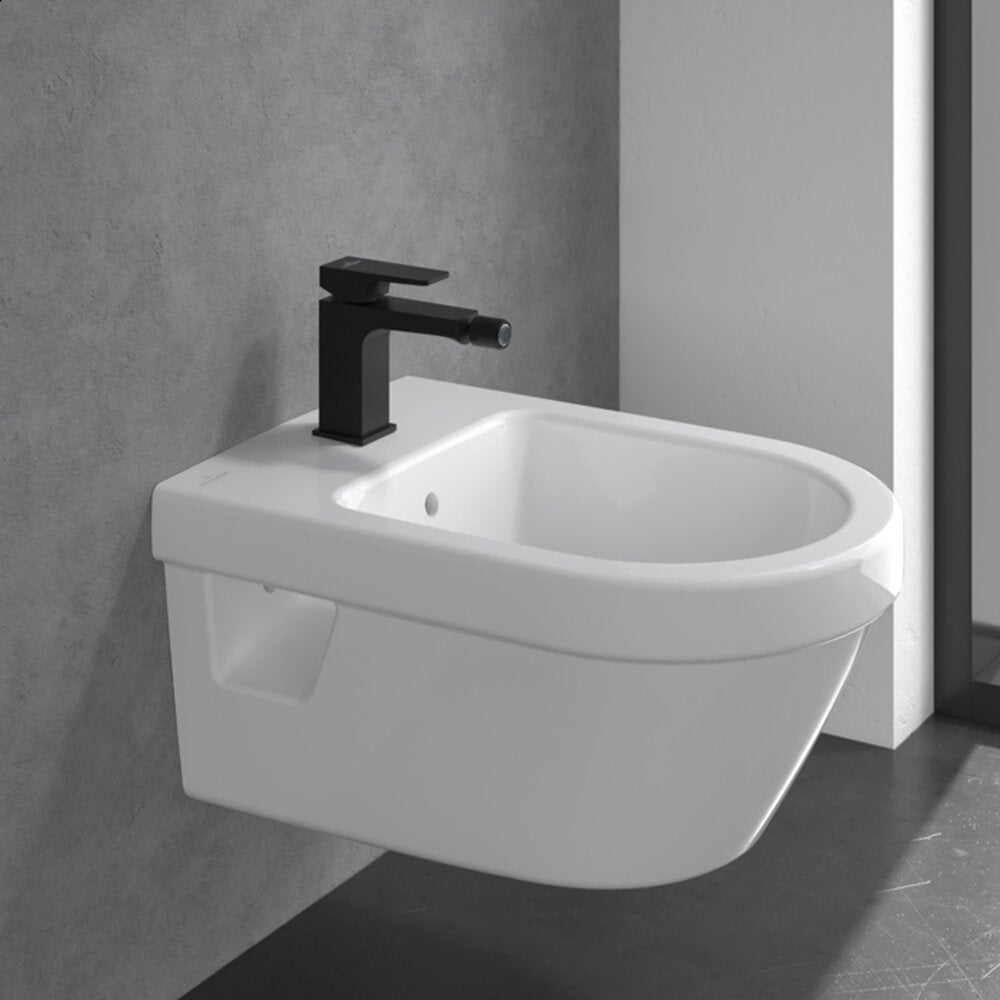 Батерия за биде Villeroy&Boch Architectura Square с един лост черен мат