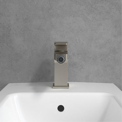 Батерия за биде Villeroy&Boch Architectura Square с монокоманда, никел мат