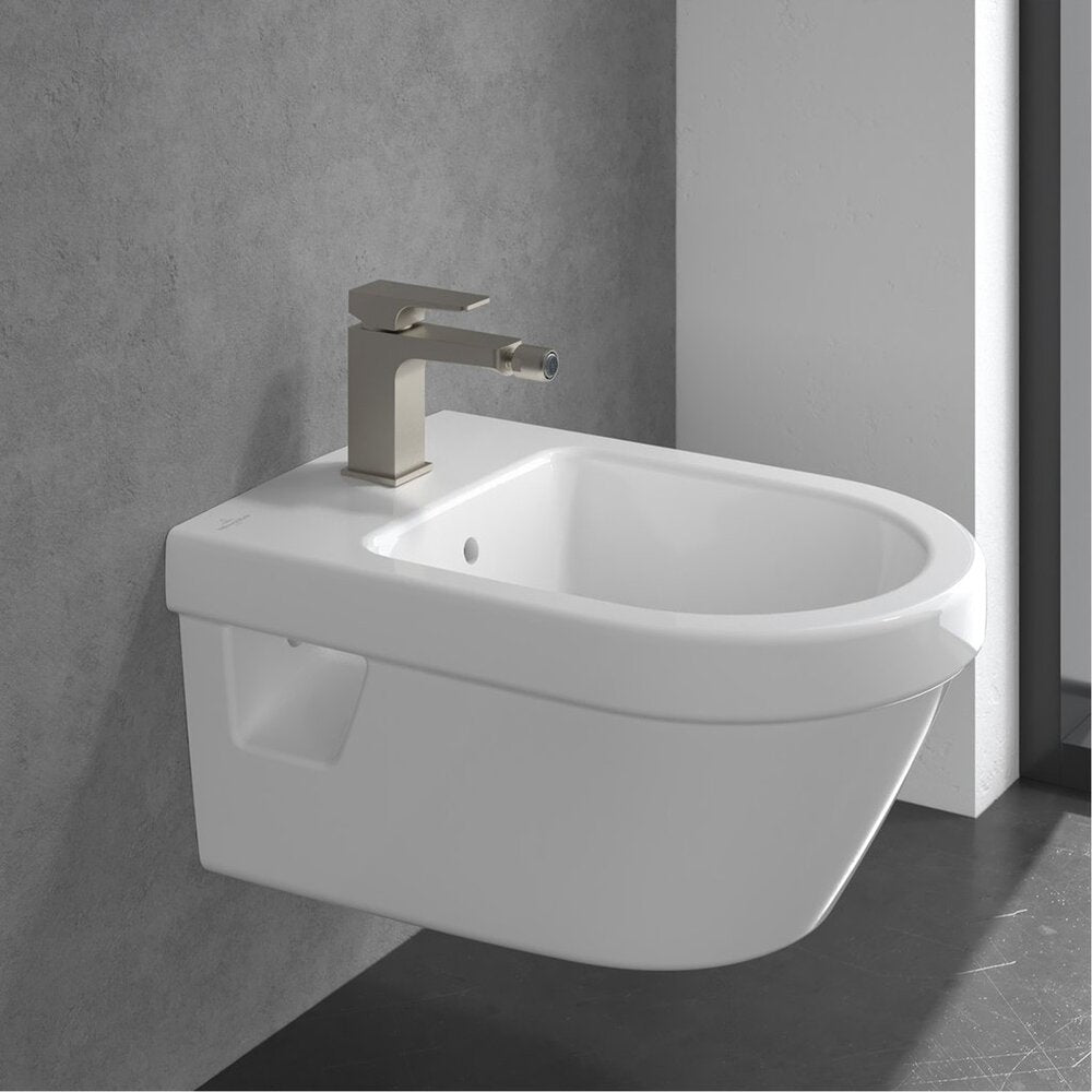 Батерия за биде Villeroy&Boch Architectura Square с монокоманда, никел мат