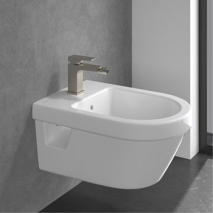 Батерия за биде Villeroy&Boch Architectura Square с монокоманда, никел мат
