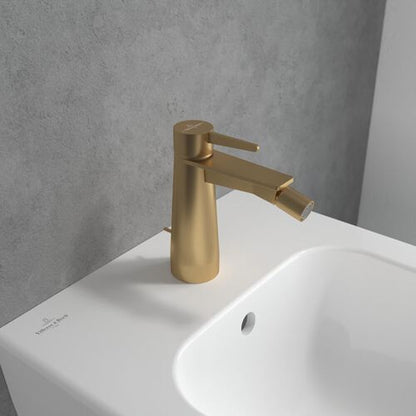 Батерия за биде Villeroy&Boch Conum с монокоманда златно матово