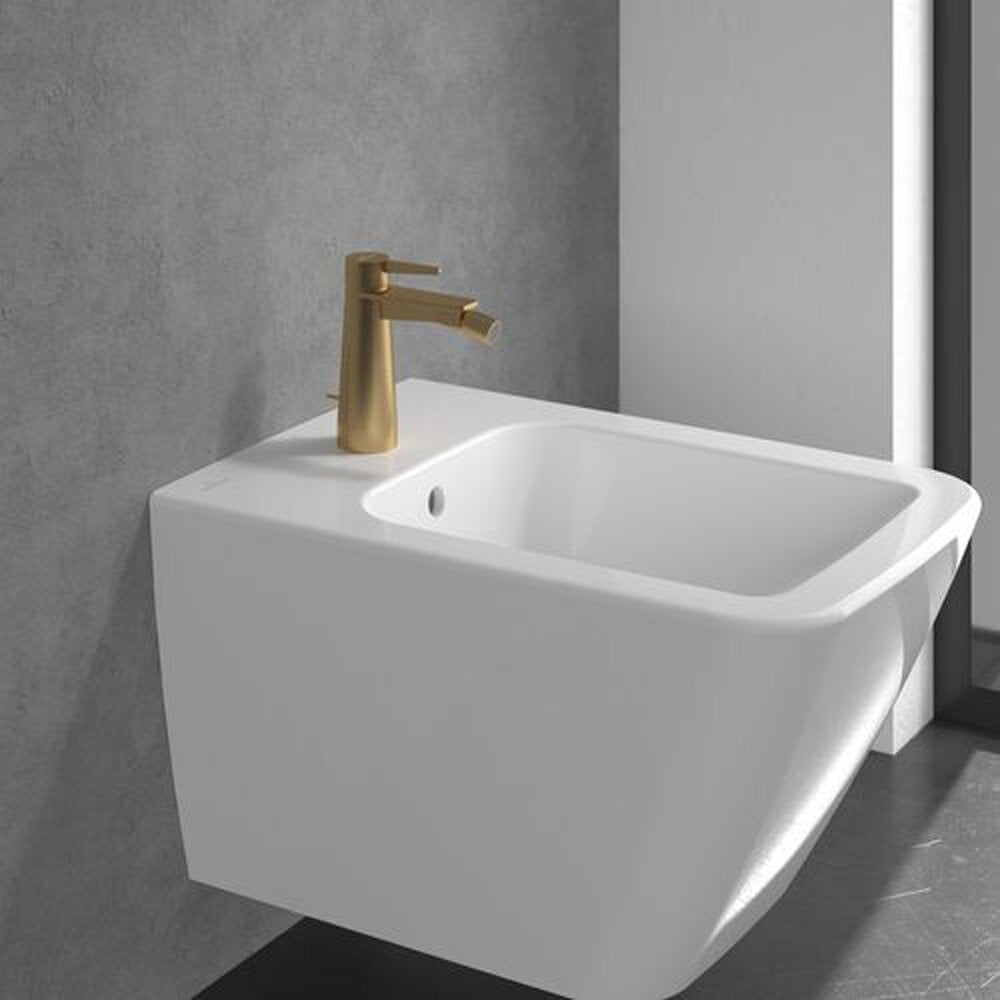 Батерия за биде Villeroy&Boch Conum с монокоманда златно матово