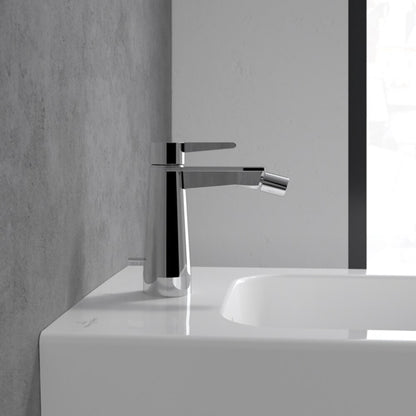 Батерия за биде Villeroy&Boch Conum с един лост, хром гланц
