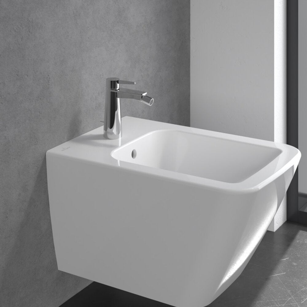 Батерия за биде Villeroy&Boch Conum с един лост, хром гланц