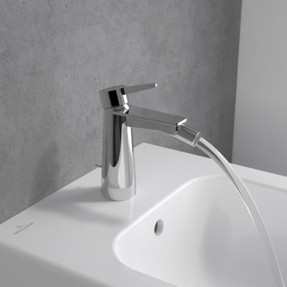 Батерия за биде Villeroy&Boch Conum с един лост, хром гланц
