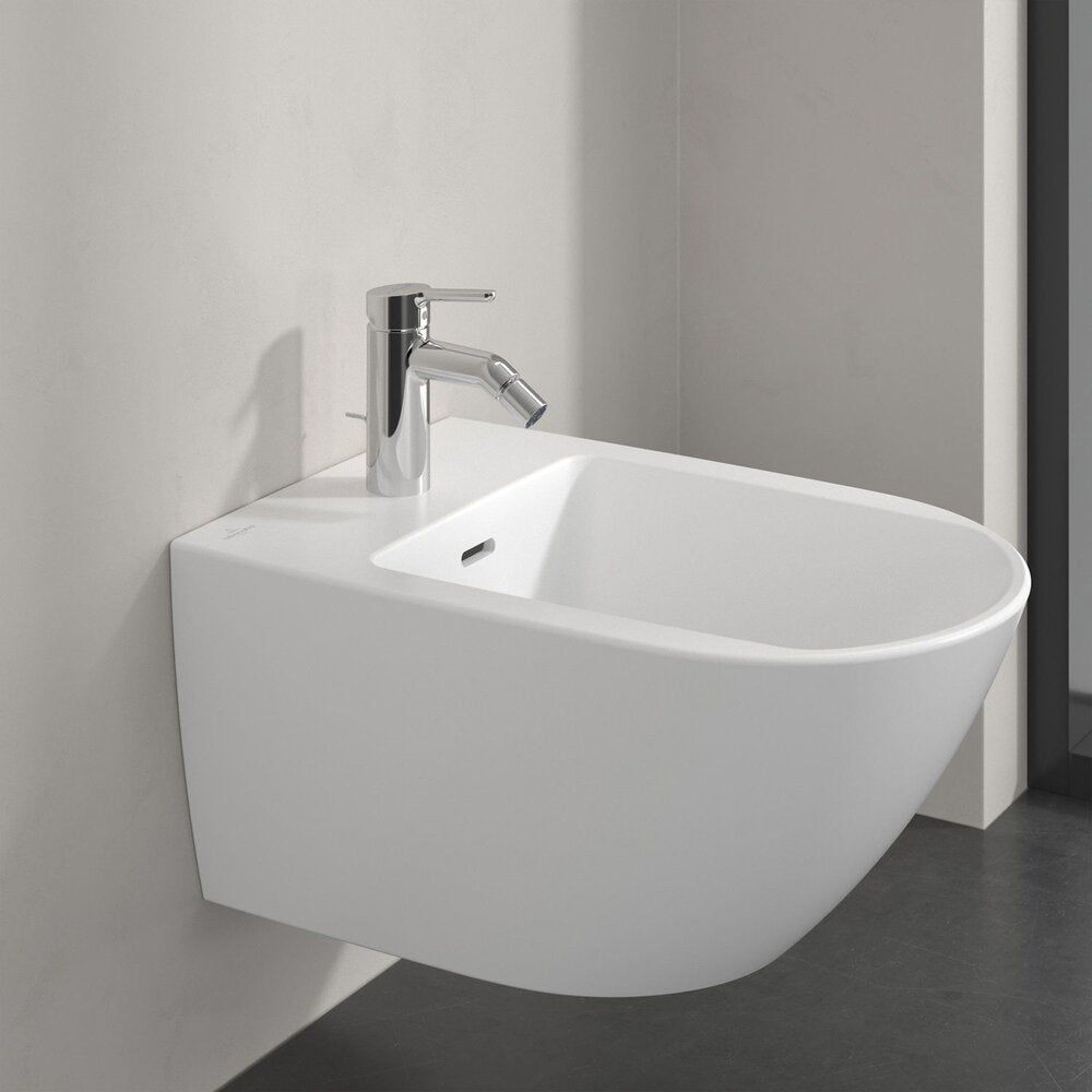 Батерия за биде Villeroy&Boch Skyla с монокоманда хром гланц