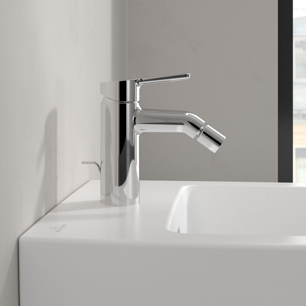 Батерия за биде Villeroy&Boch Skyla с монокоманда хром гланц