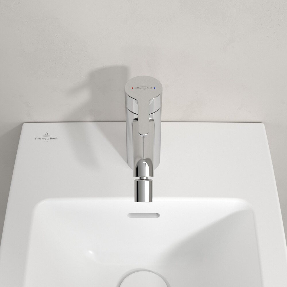 Батерия за биде Villeroy&Boch Skyla с монокоманда хром гланц