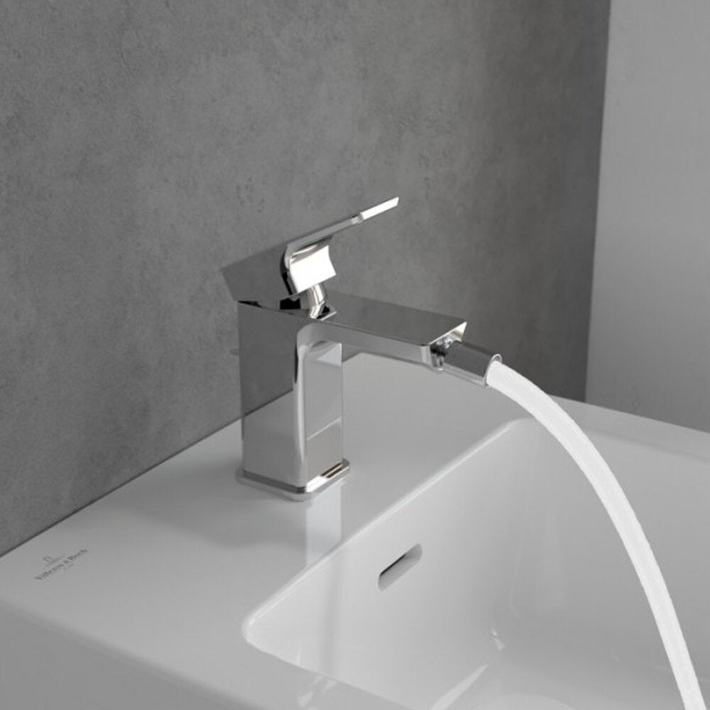 Батерия за биде Villeroy&Boch Subway 3.0 с един лост хром гланц