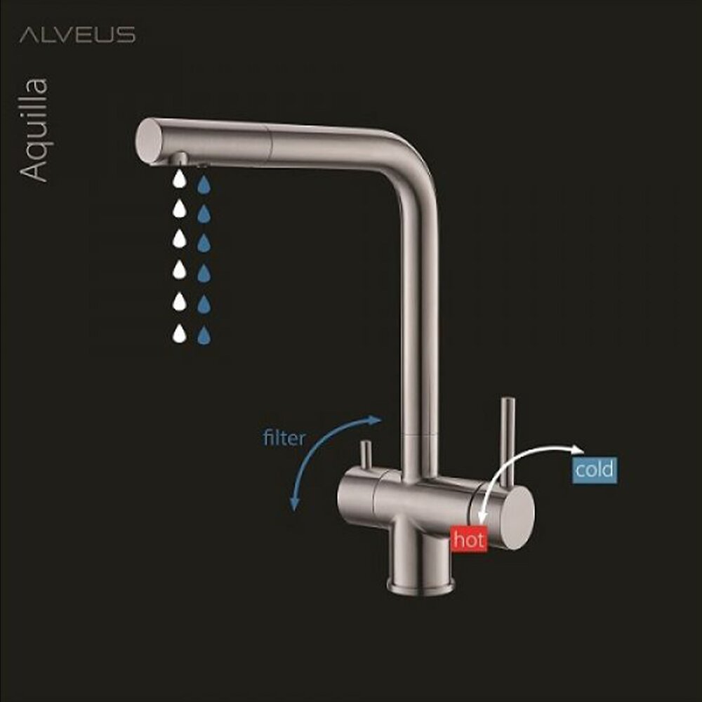 Батерия за кухня Alveus Aquila монокоманда беж мат