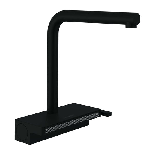 Kitchen Faucet with Pull-Out Spray 2 Jets Hansgrohe Aquno Select M81 Matte Black