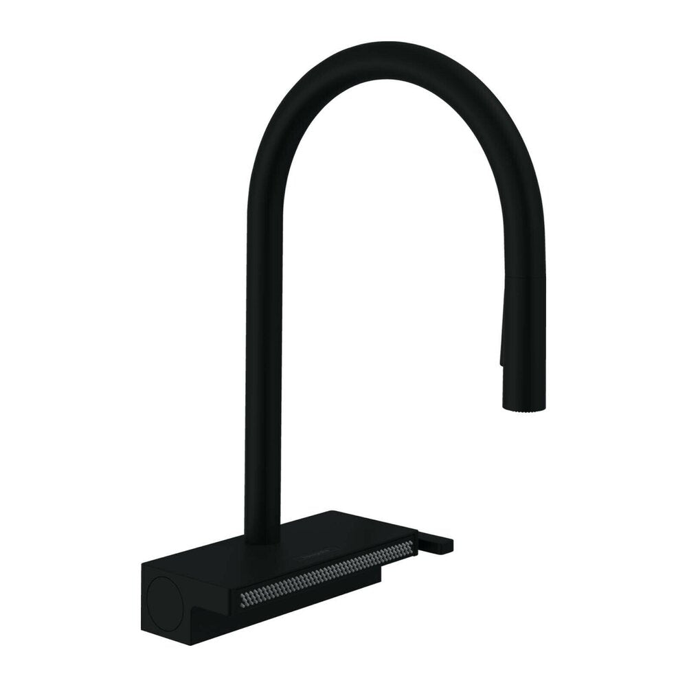 Kitchen Faucet with Pull-Out Spray 3 Jets Hansgrohe Aquno Select M81 170 sBox Matte Black