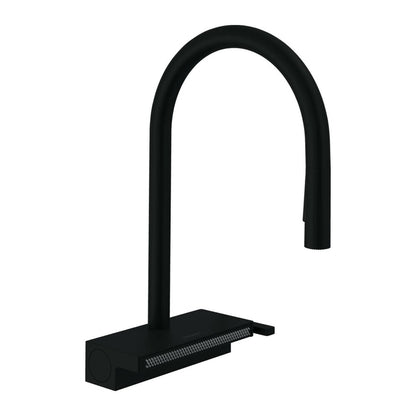 Kitchen Faucet with Pull-Out Spray 3 Jets Hansgrohe Aquno Select M81 170 sBox Matte Black