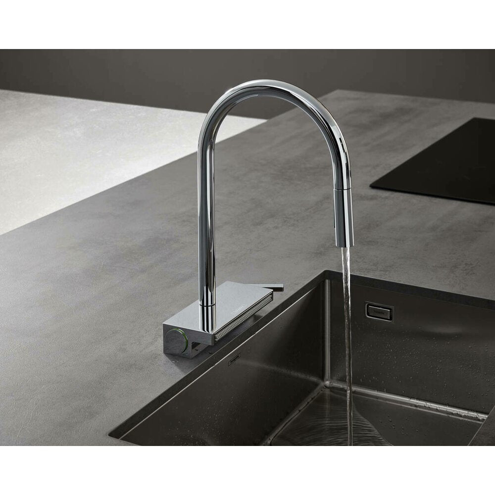 Kitchen Faucet with Pull-Out Spray 3 Jets Hansgrohe Aquno Select M81 170 sBox Matte Black