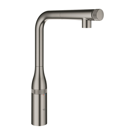 Grohe Essence SmartControl Kitchen Faucet with Pull-Out Spray in Brushed Hard Graphite